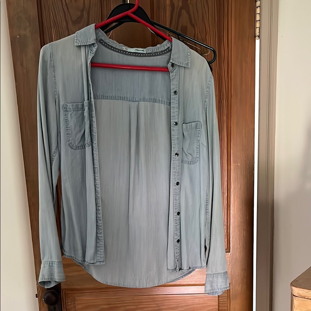 Light Blue Button-Up Shirt